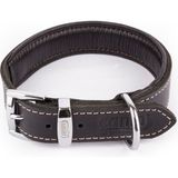 Canini Collar Canini Collar Hakiki Klasik Deri Köpek Tasması, Yumuşak Deri İç Kısım, Ultra Dayanıklı ve Konforlu Deri Tasma - Renk ve Boy Seçenekleri - Siyah - XS