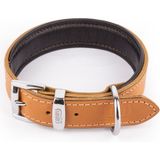 Canini Collar Canini Collar Hakiki Klasik Deri Köpek Tasması, Yumuşak Deri İç Kısım, Ultra Dayanıklı ve Konforlu Deri Tasma - Renk ve Boy Seçenekleri - Taba - XL
