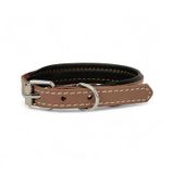 Canini Collar Rainbow Hakiki Deri Köpek Tasması – XXS Beden, Yumuşak İç Deri, Krom Kaplamalı Toka & D-Halka, 13 Farklı Renk Seçenekleri (Gül Kurusu)