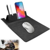 CANIPHA Taşınabilir Fare Altlığı, Telefon ve Kalem Tutuculu Deri Dizüstü Bilgisayar Fare Altlığı, Kablosuz Fare için Seyahat Mouse Pad, Katlanabilir Dizüstü Bilgisayar Masa Paspasları Ev/Okul/Ofis için Mouse