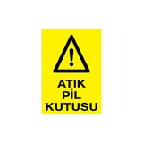 Canis Etiket Atık Pil Kutusu Alüminyum - 25 x 35 cm