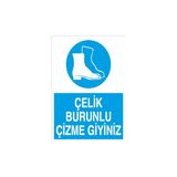 Canis Etiket Çelik Burunlu Çizme Giyiniz Pvc-Leksan - 50 x 70 cm
