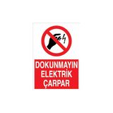 Canis Etiket Dokunmayın Elektrik Çarpar Dekota - 35 x 50 cm