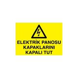 Canis Etiket Elektrik Panosu Kapaklarını Kapalı Tut Sticker-Folyo - 50 x 70 cm
