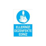 Canis Etiket Ellerinizi Dezenfekte Ediniz Pvc-Leksan - 50 x 70 cm