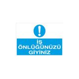 Canis Etiket Iş Önlüğünüzü Giyiniz Sticker-Folyo - 50 x 70 cm