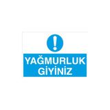Canis Etiket Yağmurluk Giyiniz Pvc-Leksan - 35 x 50 cm