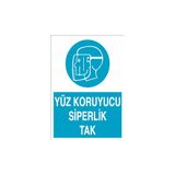 Canis Etiket Yüz Koruyucu Siperlik Tak Alüminyum - 25 x 35 cm