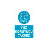 Canis Etiket Yüz Koruyucu Takınız Alüminyum - 25 x 35 cm