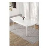 Canisa Concept 70x114 cm Beyaz Açılabilir Mutfak Masası