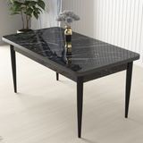 Canisa Concept Arp Serisi 70x110 cm Sabit Siyah Mutfak Masası