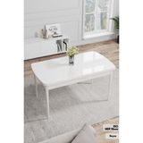 Canisa Concept Canisa Rio Serisi Mdf Açılabilir Mutfak Masası, Yemek Masası - 80 x 130 cm - Beyaz