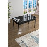 Canisa Concept Han Serisi 70x114 CM Siyah Açılabilir Mdf Mutfak Masası