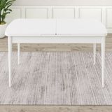 Canisa Concept Kar 80x132 CM Açılabilir Beyaz Yemek Masası