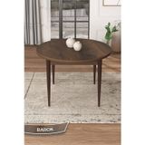Canisa Concept Kea Serisi 90 X 90 Sabit Yuvarlak Barok Ahşap Desen Mutfak Masası