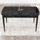 Canisa Concept Par Serisi 70x114 cm Açılabilir Mdf Siyah Mutfak Masası