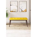 Canisa Concept Pera Serisi 40 cm Hardal Gürgen Tam İskelet Kumaş Bench