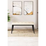 Canisa Concept Pera Serisi 40 cm Kahverengi Gürgen Tam İskelet Kumaş Bench