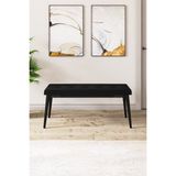 Canisa Concept Pera Serisi 40 cm Siyah Gürgen Tam İskelet Kumaş Bench