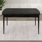 Canisa Concept Ram Serisi 80x132 cm Açılabilir Siyah Mutfak Masası