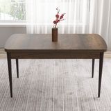 Canisa Concept Tia Serisi Barok Ahşap Desen 80 x 132 cm Açılabilir Mdf Yemek Odası Takımı 6 Sandalye Gold Detay - 80x132 - Krem