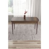 Canisa Concept Tia Serisi,80X132 Barok Ahşap Desen Mdf Açılabilir Mutfak Masası, Kahve Ayaklar