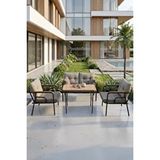 Canisa Ekon Serisi 1. Sınıf 2+1+1 ve 1 Adet Orta Sehpa Gri Bahçe Balkon Oturma Koltuk Takımı Çok Renkli