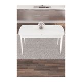 Canisa Nex Serisi Açılabilir 80x132 MDF Beyaz Mutfak Masası