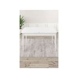 Canisa Ram Serisi 80x132 Beyaz Açılabilir Mutfak Masası