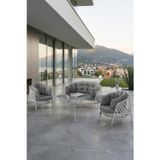 Canisa Viola Serisi 1. Sınıf 2+1+1 Gri Rattan Gri Minder Bahçe Balkon Oturma Koltuk Takımı