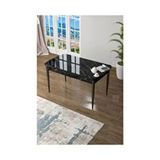 Canisa Zen Serisi Açılabilir 80x132 MDF Siyah Mermer Mutfak Masası