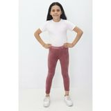 Canix Kids Kız Çocuk Likralı Kadife Tayt ( Bir Beden Büyük Almanız Önerilir ) - 12 Yaş - Pembe