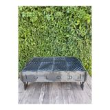 Canka Metal Glod Kamp Mangalı | Demonte, Şık ve Kompakt Tasarım + Fermuarlı Taşıma Çantası 30x50cm