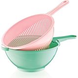 Çankaya Plastik Çiftli Süzgeç (Renkli)