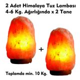 Çankırı 2 Adet 4-6 kg Himalaya Tuz Lambası