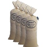 Çankırı Kristal Kaya Tuzu 4 Adet Iri Tane Beyaz Bez Torbada 4 Kg. Orijinal Kaya Tuzu Iri Beyaz Tuz