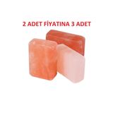 Çankırı Tuz Lamba (2 DEĞİL TAM 3 ADET) Doğal Mineralli Himalaya Kaya Tuz Sabunu