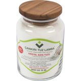 Çankırı Tuz Lamba Çankırı Kaya Tuzu Net 1000 gr Büyük Boy Ahşap Kapaklı Kavanoz - 1 kg