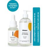 Canlandırıcı Cilt Temizleme Yağı + Leke Giderici Arbutin Serum - Cilt Bakım Seti