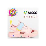 Canlı İlk Adım Bebek Ortopedik Işıklı Çocuk Spor Sandalet PUDRA