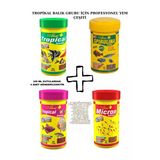 Canlipetshop Ahm Marin Tropical Balık Grubu İçin Karışık Yem Paketi 4 X100 Ml