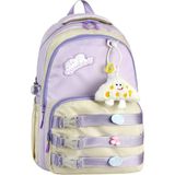 Canloor Waddell Lisanslı Lila Kolonlu Günlük Sırt Çantası,peluş Oyuncak Hediyeli Okul Sırt Çantası - SIRT ÇANTASI - 36*17*46CM