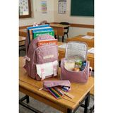 Canloor Waddell Lisanslı Twill Kumaş Niss Model Okul Sırt Çantası,termal Beslenme Çantası ve Kalemlik - Gül Kurusu
