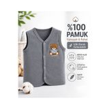canmana kids&baby %100 Pamuk Yenidoğan Bebek Yelek Çıtçıtlı İnce İçlik Yelek Günlük Rahat