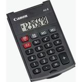 Canon As-8 8 Hane Cep Tipi Kapaklı Hesap Makinesi (Kdo) Pratik Kullanım İçin Tasarlandı