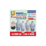 Canon Bitmeyen Kartuş Hp- Yazıcılar Için 4X1000 Ml Mürekkep Seti, Noclour-C37464