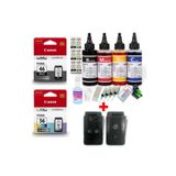 Canon E414/E404/E484/E474 YAZICI KARTUŞU + FUL DOLUM SETİ PG-46/CL56