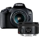 Canon EOS 2000D + 50mm Lens DSLR Fotoğraf Makinesi