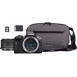 Canon EOS R100 + RF-S 18-45mm IS STM Travel Kit (Omuz Çantası + 64GB SD Kart)