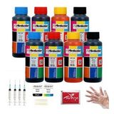 Canon G Serisi Tanklı Yazıcılar İçin +++Plus Mürekkep Seti 8x100 ml.